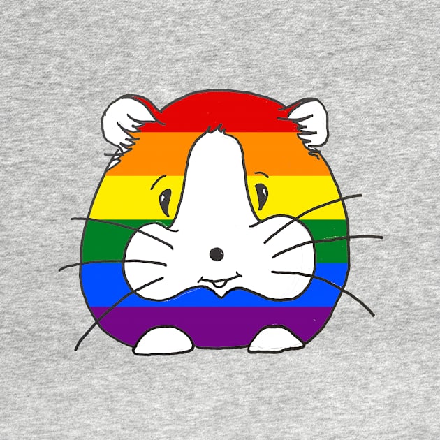 Gay Pride Guinea Pig by Warehouse RoyGBiv